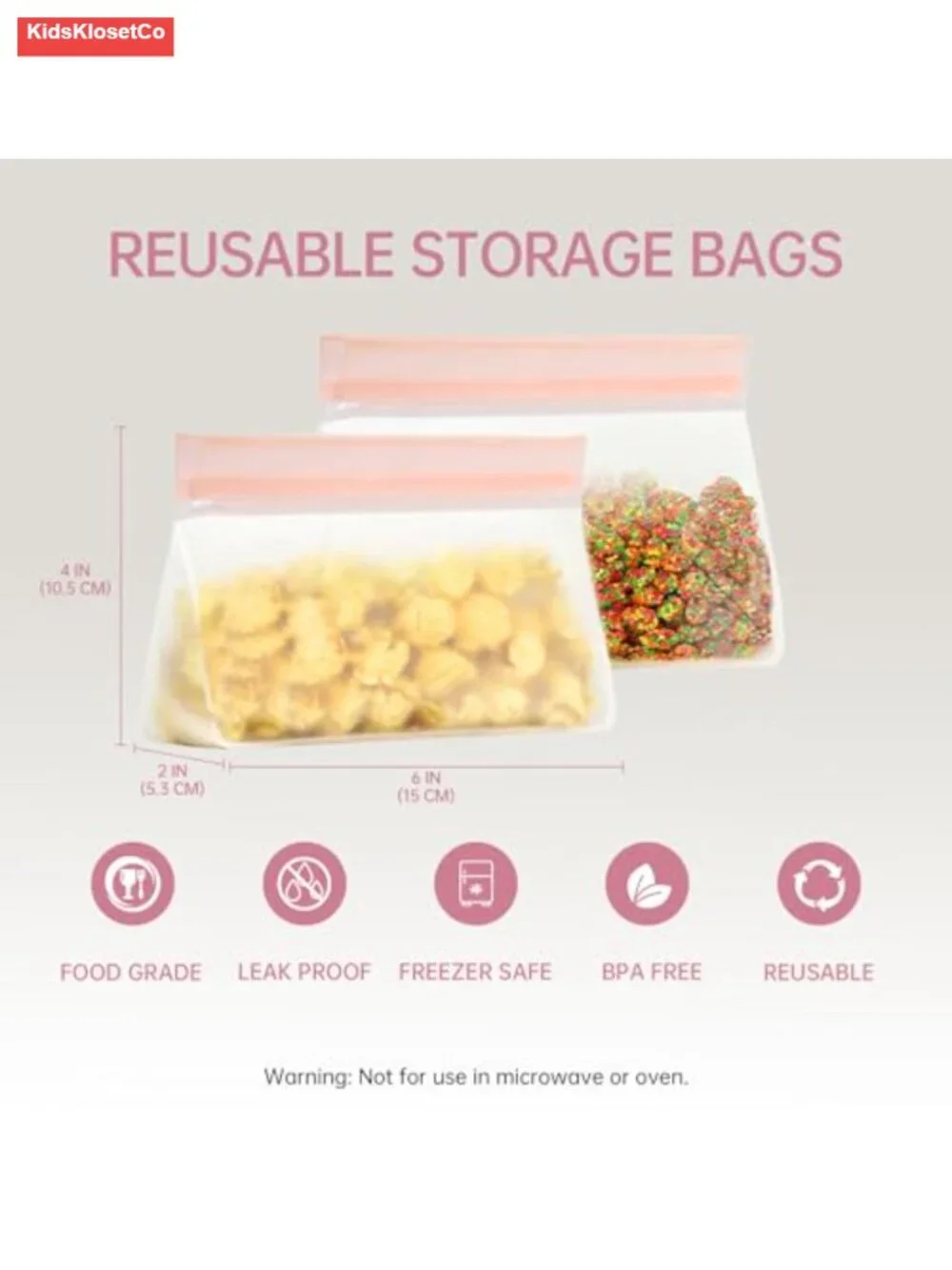4-in-1 Bento Lunch Box Set with Insulated Bag, Pink